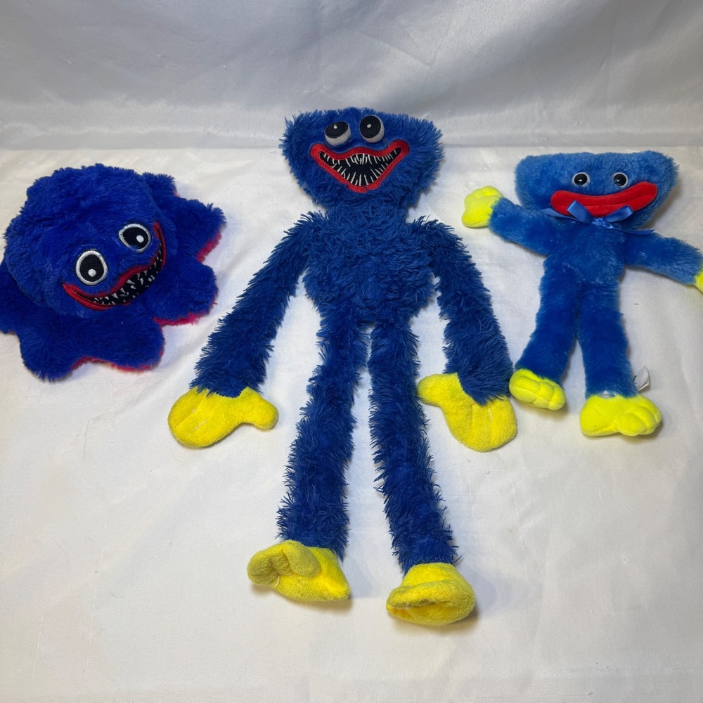 Poppy Playtime Huggy Wuggy Plush Bundle 3pc Reversible Octopus Shaggy Toy 2022